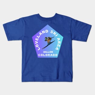 Loveland Ski Area Dillon Colorado U.S.A. Gift Ideas For The Ski Enthusiast. Kids T-Shirt